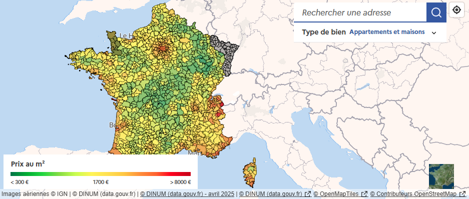 image Évaluer un bien avec le service « Valeurs foncières »