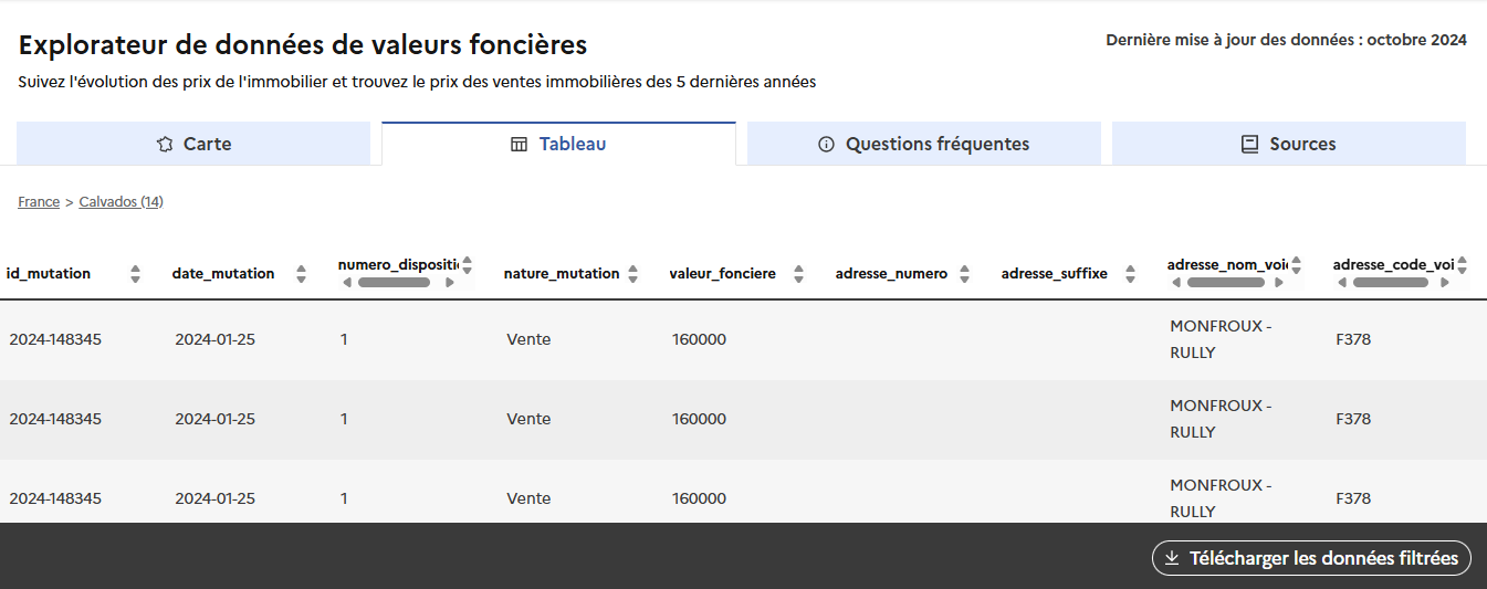 image Évaluer un bien avec le service « Valeurs foncières »